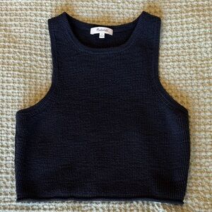 Madewell Navy Knit Crop